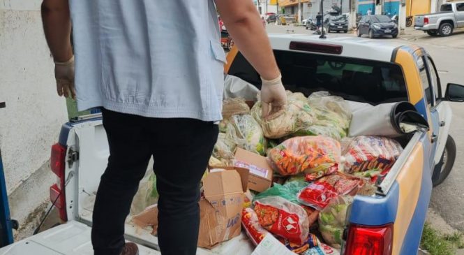 Vigilância Sanitária apreende 1.500 kg de alimentos em atacadista na Levada