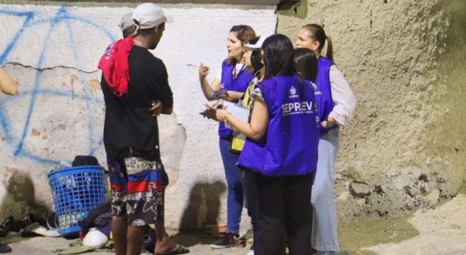 Estado faz busca ativa por dependentes químicos e atendimento a pessoas em situação de rua