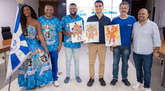 JHC se reúne com representantes da Beija-Flor, que apresentará Maceió na Marquês de Sapucaí