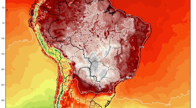 Brasil terá onda de calor com 40ºC a 45ºC e risco de vida, afirma MetSul