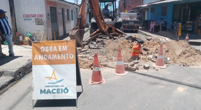 Seminfra recupera galeria danificada em via da Chã da Jaqueira que estava afundando