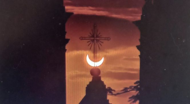 Na imagem de Itawi Albuquerque, o espetáculo do eclipse solar anular em Maceió