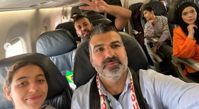 Brasileiros de Gaza já estão em voo da FAB de volta ao Brasil