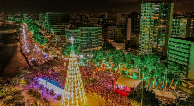 Decoração natalina de Maceió fica disponível para visitação até 31 de janeiro