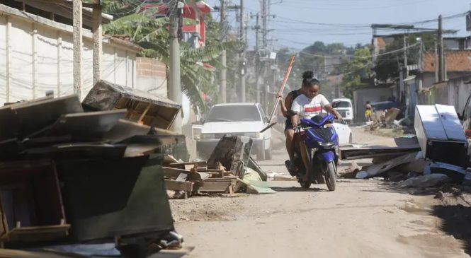 Estado do Rio tem mais de 9 mil desalojados e 300 desabrigados pelas chuvas