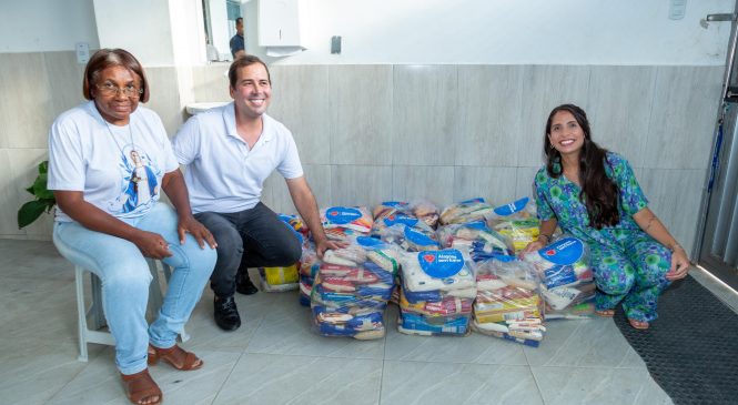 Programa Alagoas Sem Fome doa 300 kg de alimentos a abrigo de idosos no Village Campestre