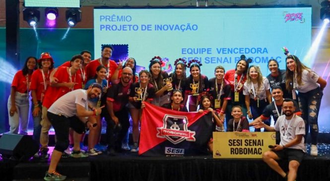 Robótica: Sesi Senai Robomac conquista três troféus de primeiro lugar em PE
