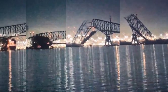 Embarcação derruba ponte nos EUA e cerca de 20 pessoas estão desaparecidas