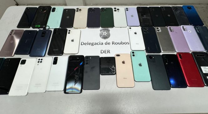 Polícia Civil recupera 45 celulares roubados