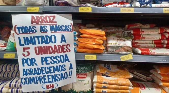 Supermercados limitam venda de arroz por conta da tragédia do Rio Grande do Sul