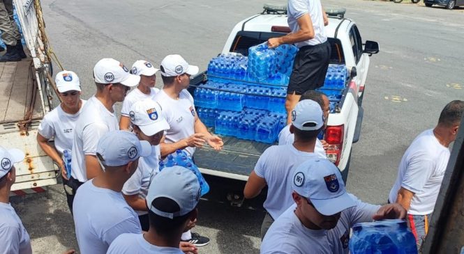 PM de Alagoas arrecada 45 mil garrafas d’água para vítimas do Rio Grande do Sul