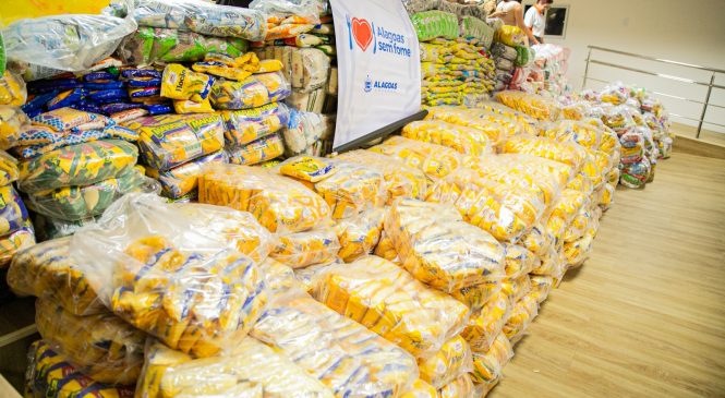 Sefaz arrecada mais de 3,5 toneladas de alimentos para campanha do Alagoas Sem Fome