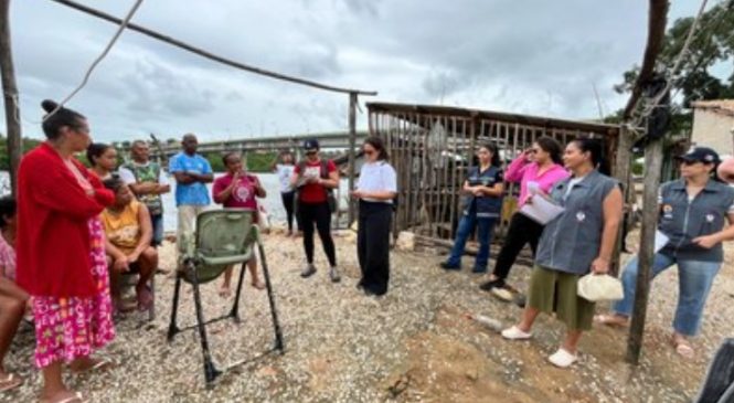 MPF e Ufal constatam condições precárias de marisqueiras e pescadores na Barra de Santo Antônio