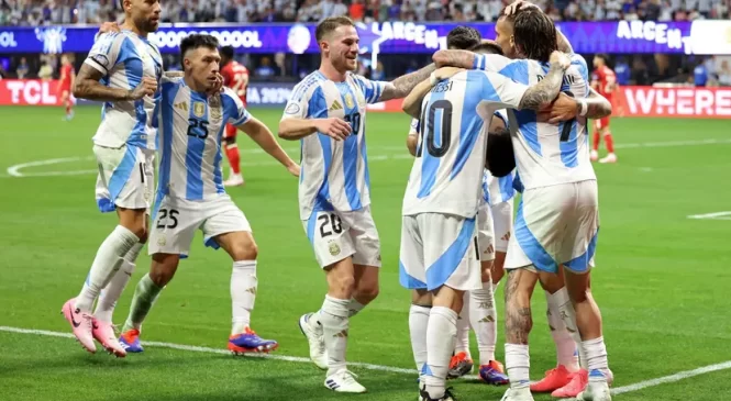 Argentina vence o Canadá na abertura da Copa América