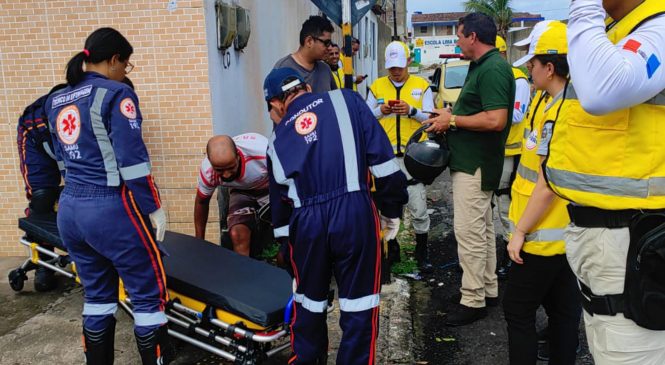 Ronda no Bairro socorre feridos em acidente entre motos no Benedito Bentes