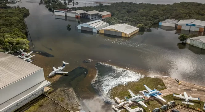 Aeroporto do Rio Grande do Sul deve reabrir apenas na segunda quinzena de dezembro