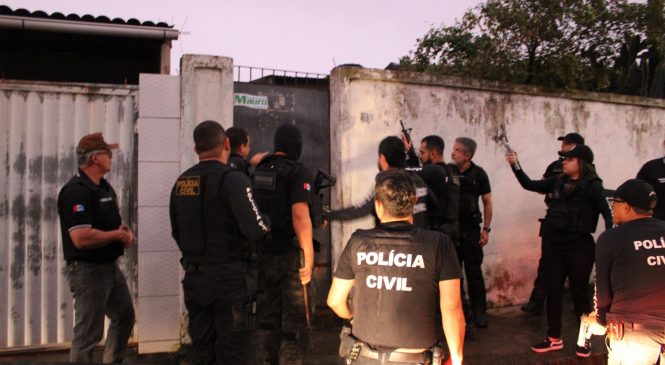 Polícia Civil realiza megaoperação para combater crimes em Alagoas