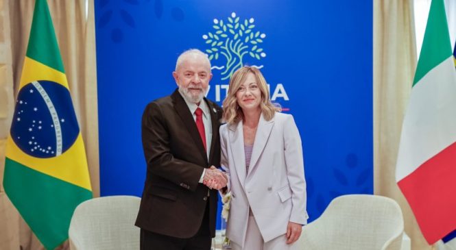 Primeira-ministra italiana pede desculpas a Lula pelos apagões de SP