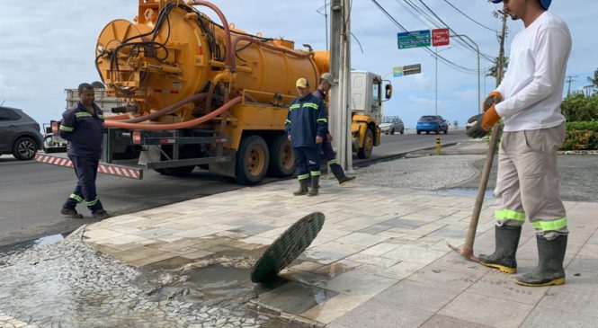 Operação Línguas Sujas flagra transbordo de esgoto da BRK na Jatiúca