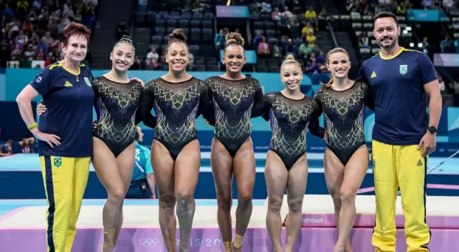 Ginástica artística do Brasil conquista bronze inédito por equipes no feminino