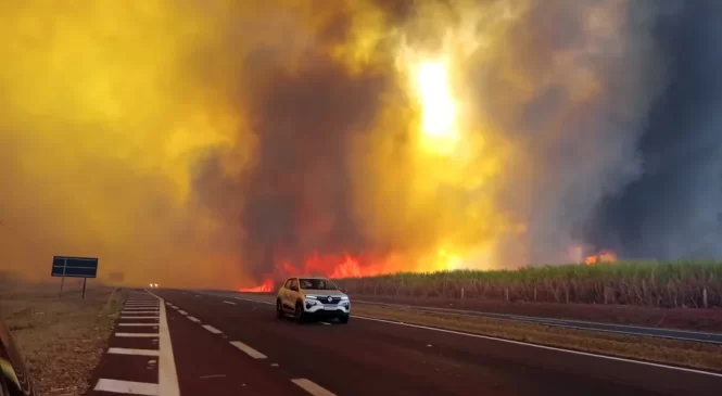 Governo federal acompanha incêndios em São Paulo e estado cria gabinete de crise