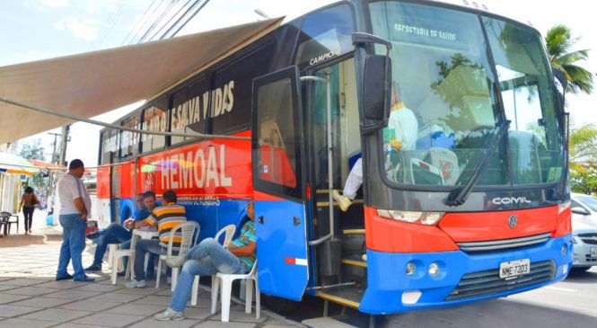 Unidade Móvel do Hemoal realiza coleta sangue em Arapiraca nesta terça-feira