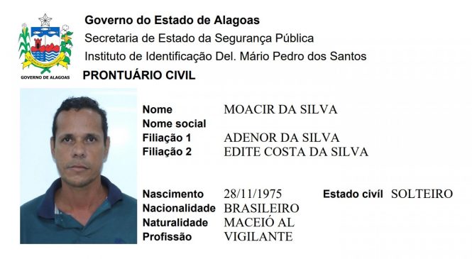 IML de Maceió procura familiares de homem encontrado morto em Rio Largo